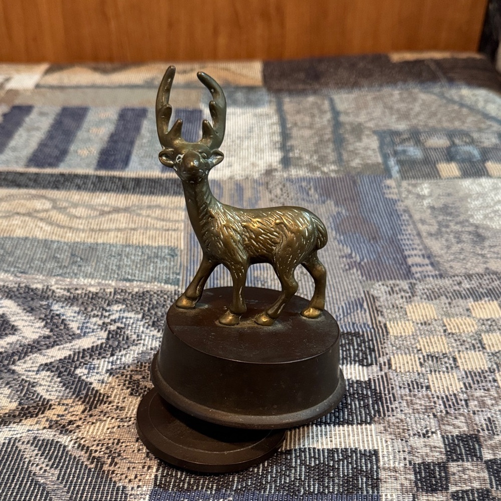 Beautiful vintage brass steer music